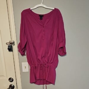 Lane Bryant Magenta Blouse